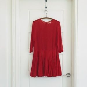 Alexa Chung for Madewell Carine dress - red, sz. 2